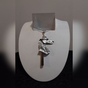 UNISEX...WEIMARANER/GREY HOUND/WHIPPET DOG NECKLACE